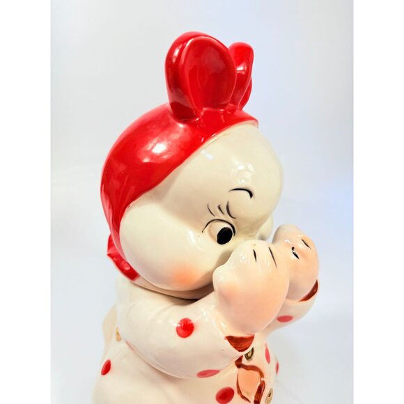 Cookie Jar Canister Regal China Peek-A-Boo Designed by Van Tellingen Baby Bunny - Picture 14 of 16